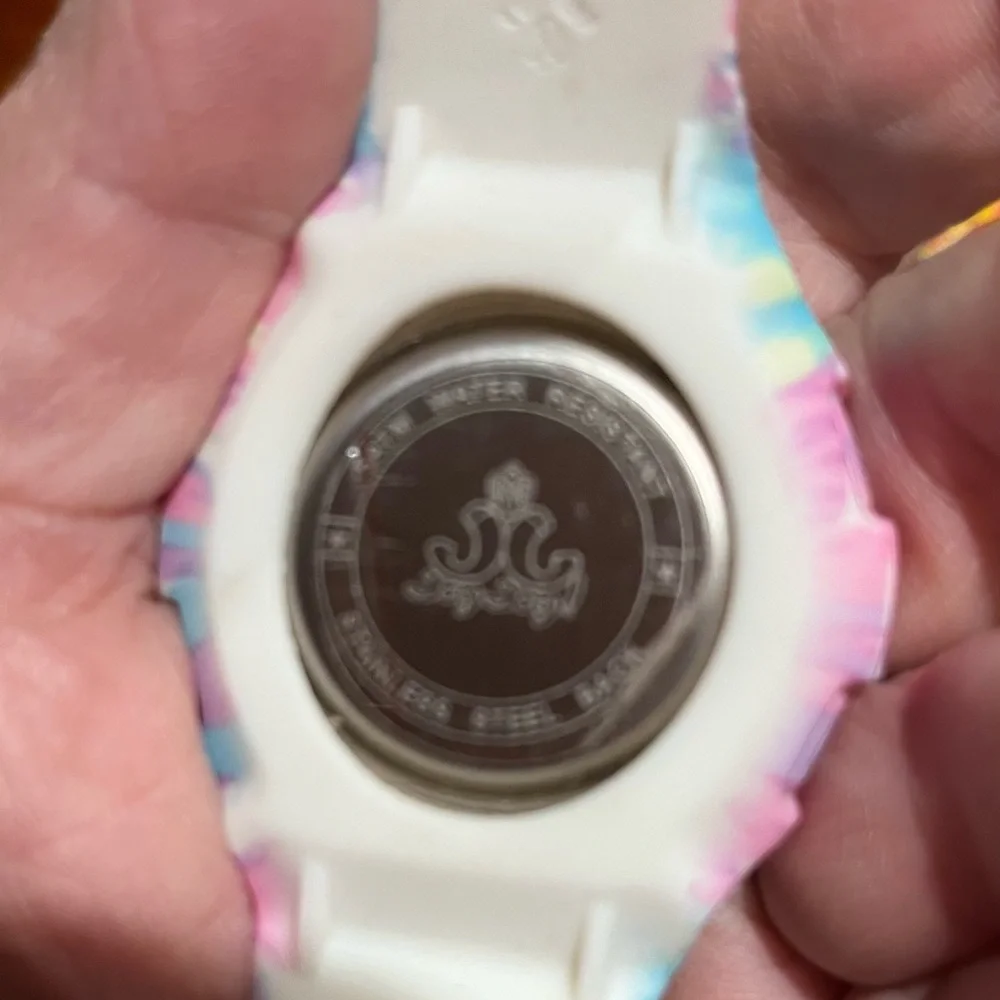 Lot of 4 Joy Joy Pink & Blue & Purple Silicone Case with watch
